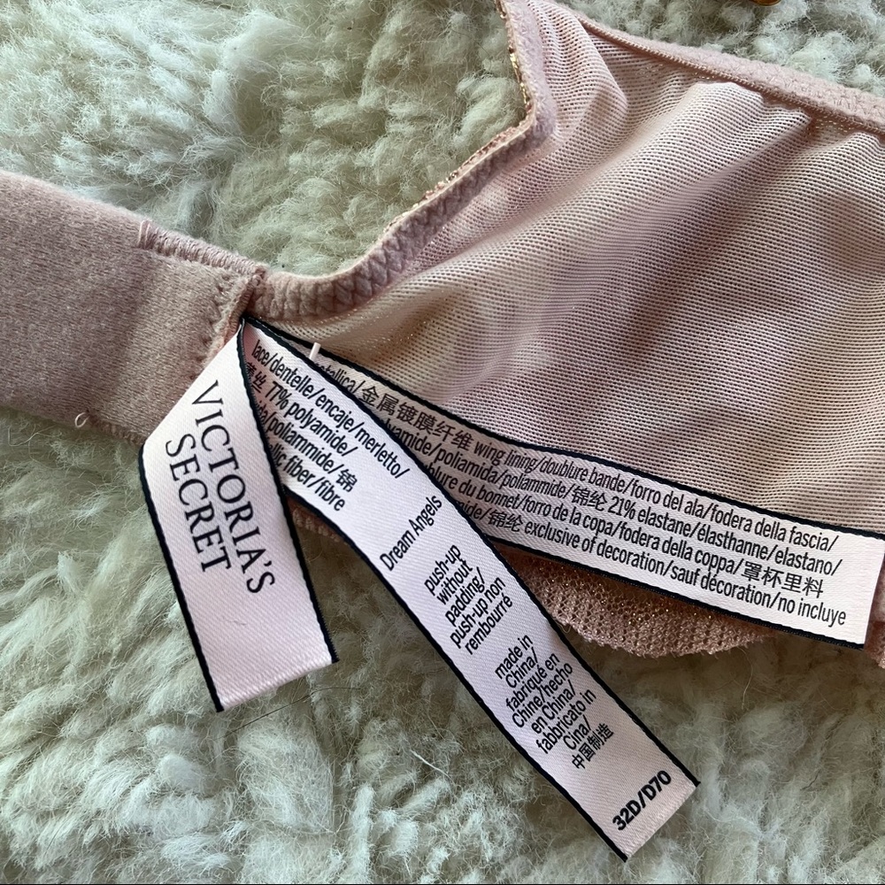 NWOT Victoria’s Secret dream angels lace push-up bra without padding size 32D - Picture 4 of 5